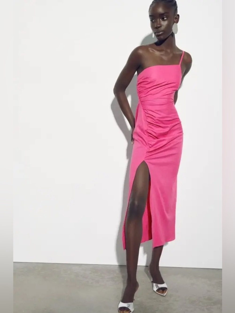Zara Draped Asymmetric Dress